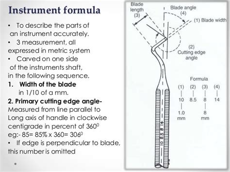 four digit instrument formula|Operative Dentistry: Hand Instruments .